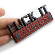 FUCK-IT EDITION Logotipo Capô de Carro Grade Corpo Aolly Emblema Emblema Adesivo Acessórios comprar usado  Enviando para Brazil