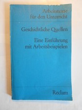 Geschichtliche quellen einfüh gebraucht kaufen  Deutschland