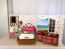 Boneca menina americana grande hotel quarto banheiro penteadeira com acessórios comprar usado  Enviando para Brazil