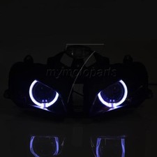 Kit de faróis personalizado White Angel Eyes Assembly HID para Honda CBR600RR 2003-2006, usado comprar usado  Enviando para Brazil