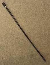 Chicote de equitação vintage trançado couro marrom marcado 1980 prata por Swaine, usado comprar usado  Enviando para Brazil
