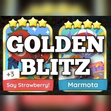 Say Strawberry! & Adesivo dourado Marmota - Disponível aqui - Golden Blitz comprar usado  Enviando para Brazil
