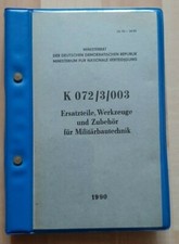 Nva vorschrift k072 gebraucht kaufen  Deutschland