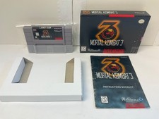 Testado! SNES Mortal Kombat 3 Super Nintendo III Caixa/Manual/Jogo **Completo** comprar usado  Enviando para Brazil