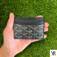 GOYARD Black Saint-Sulpice Card Wallet Black, usado comprar usado  Enviando para Brazil