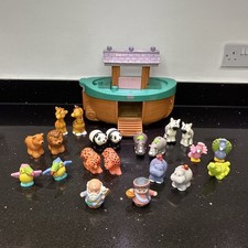 Fisher Price Little People Arka Noego i 21 figurek. Mattel 2002, używany na sprzedaż  Wysyłka do Poland