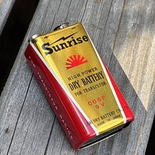 Bateria de rádio transistor SUNRISE 9 volts - VINTAGE JAPÃO comprar usado  Enviando para Brazil