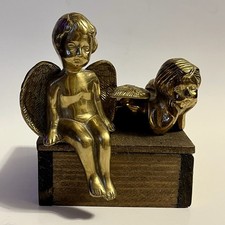 Vintage brass angel for sale  Easton