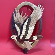 Eagle wooden intarsia for sale  Huntingdon Valley