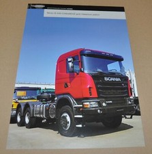 Folheto de caminhão Scania G440 trator 6x6 especificação Prospekt comprar usado  Enviando para Brazil
