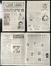 Sports Pointers 2-13-54 St. Louis Wrestling Kiel Auditorium Buddy Rogers segunda mano  Embacar hacia Mexico