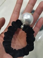 Pérola de Veludo Scrunchies Elástico Cabelo Bandas Mulheres Meninas sólido Suporte De Rabo De Cavalo, usado comprar usado  Enviando para Brazil