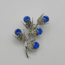 Floral rhinestone brooch for sale  Dundalk