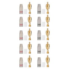 Adaptador de áudio plugue macho RCA alto-falante equipado com conectores banhados a ouro 24k comprar usado  Enviando para Brazil