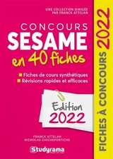 Concours sesame fiches d'occasion  France