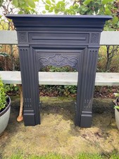 Deslumbrante lareira de ferro fundido vitoriana restaurada ornamentada FLAT2WALL comprar usado  Enviando para Brazil
