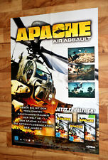 Pôster promocional Apache Air Assault Xbox 360 PS3 muito raro 84x59cm, usado comprar usado  Enviando para Brazil