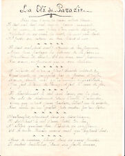 Manuscrit aumonier gabard d'occasion  Mérignac