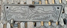 Porta corta-fogo Lodge Sportsman's Grill ferro fundido vida selvagem - RESTAURADA comprar usado  Enviando para Brazil