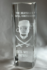 Etched glass paperweight for sale  Tucson