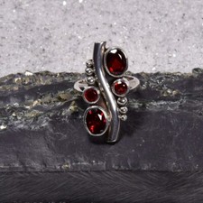 Granat ring 925er gebraucht kaufen  Berlin