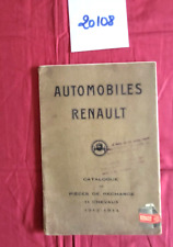 N° 20108  /   RENAULT chassis 11 cv types D.M  / catalogue de piéces de rechange comprar usado  Enviando para Brazil