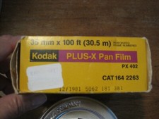 Filme negativo preto e branco Kodak PLUS_X Pan filme desatualizado (35mm, rolo de 100 pés) comprar usado  Enviando para Brazil