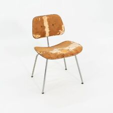 Usado, Cadeira de jantar C. 1949 Evans Eames DCM com base de aço e cabelo original na pele comprar usado  Enviando para Brazil