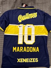 Maglia boca maradona usato  Italia