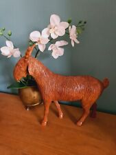 Wooden goat figure for sale  OXFORD