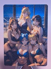 Tarjeta Coleccionable Sexy Waifu Anime Sailor Moon, Marte, Venus, Efecto Esmerilado Personalizado segunda mano  Embacar hacia Mexico