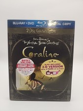 TIM BURTON'S CORALINE 2 DISC COLLECTOR'S EDITION 2009 3D GLASSES BLU RAY. VGC. comprar usado  Enviando para Brazil