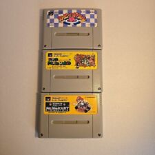 Lote 3 SNES Super Mario Kart Super Mario World Super 4, Kirby's Dream Course NTCJ comprar usado  Enviando para Brazil