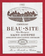 Label saint estèphe d'occasion  Expédié en Belgium