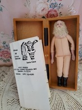 Boneca vintage 1987 artista Cathy Hansen 6" cabeça bisque boneca de Papai Noel na caixa, usado comprar usado  Enviando para Brazil