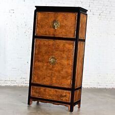 Chinoiserie black burl for sale  Topeka