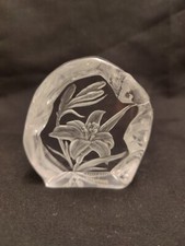 Dartington crystal lily for sale  BILSTON