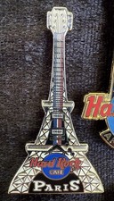 Guitarra Hard Rock Café Paris Tower 2000 Eiffel Le Bleu, Blanc, Rouge Millennium comprar usado  Enviando para Brazil