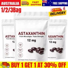 Cápsulas gelatinosas 1-3X astaxantina 12mg | Suplementos antioxidantes premium de astaxantina comprar usado  Enviando para Brazil