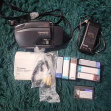 Pacote de filmadora Panasonic Palmcorder IQ PV-IQ303 VHS-C não testado, usado comprar usado  Enviando para Brazil