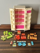 Vintage 1978 Barbie Dream House Geladeira Freezer + 59 Peças HTF Alimentos Bebidas, usado comprar usado  Enviando para Brazil
