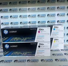 Cartucho de toner HP 206X 4 cores conjunto (W2110X - W2111X - W2112X - W2113X) comprar usado  Enviando para Brazil