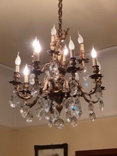 Lampadario antico cristallo usato  Milano