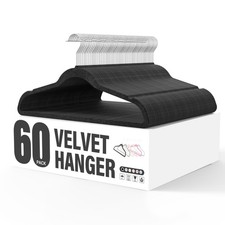 YSSOA CABIDES DE VELUDO PACOTE COM 60 ENTALHES DE OMBRO ANTIDERRAPANTES, 360° HKHANGVELVET30BLK comprar usado YSSOA CABIDES DE VELUDO PACOTE COM 60 ENTALHES DE OMBRO ANTIDERRAPANTES, 360° HKHANGVELVET30BLK comprar usado  Enviando para Brazil