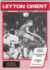 Leyton orient peterborough for sale  HUNTINGDON