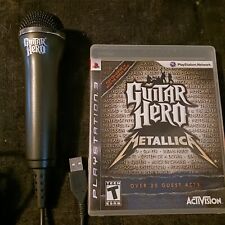 Pacote Guitar Hero: Metallica (PS3 2009) e microfone Guitar Hero (TESTADO), usado comprar usado  Enviando para Brazil