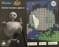 Usado, Luzes de cortina de LED Govee H70B3 The Wild Robot, pacote com 2, 520 LEDs novas comprar usado  Enviando para Brazil