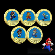 Super Mario Złote monety Zestaw Gra Wyzwanie Moneta Medalion Zabawki - Rzadkie na sprzedaż  Wysyłka do Poland