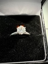 tiffany platinum diamond engagement ring for sale  LONDON
