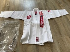 Tatami Gracie Barra F2 Kimono Oficial Fight Wear Branco Vermelho Equipe GB, usado comprar usado  Enviando para Brazil